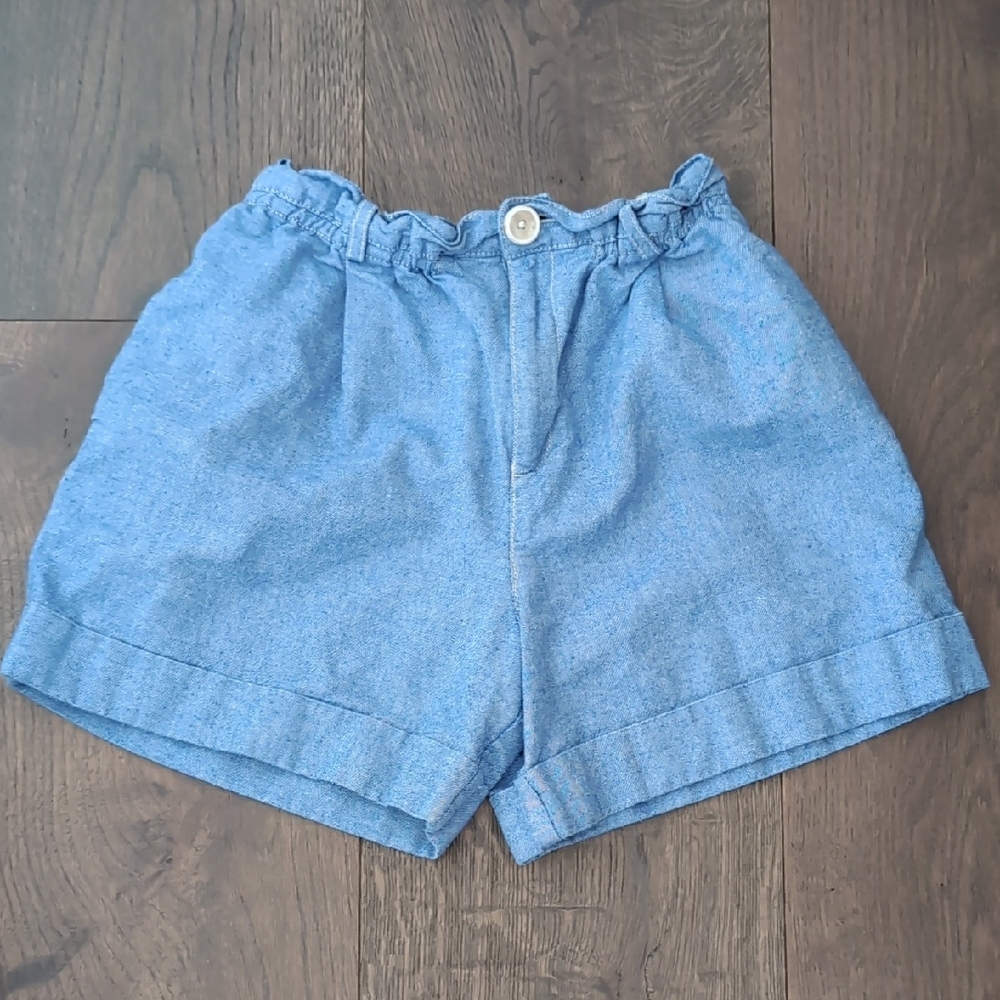 Zara High Waist Light Blue Girl's Shorts